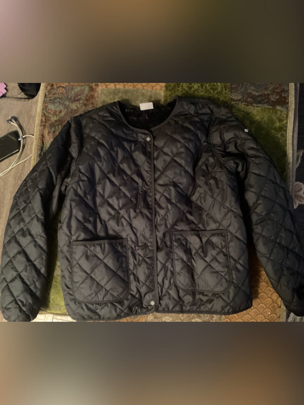 Columbia Black Quilted Lightweight Jacket